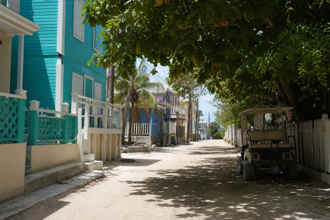 The San Pedro waterfront on Ambergris Caye
