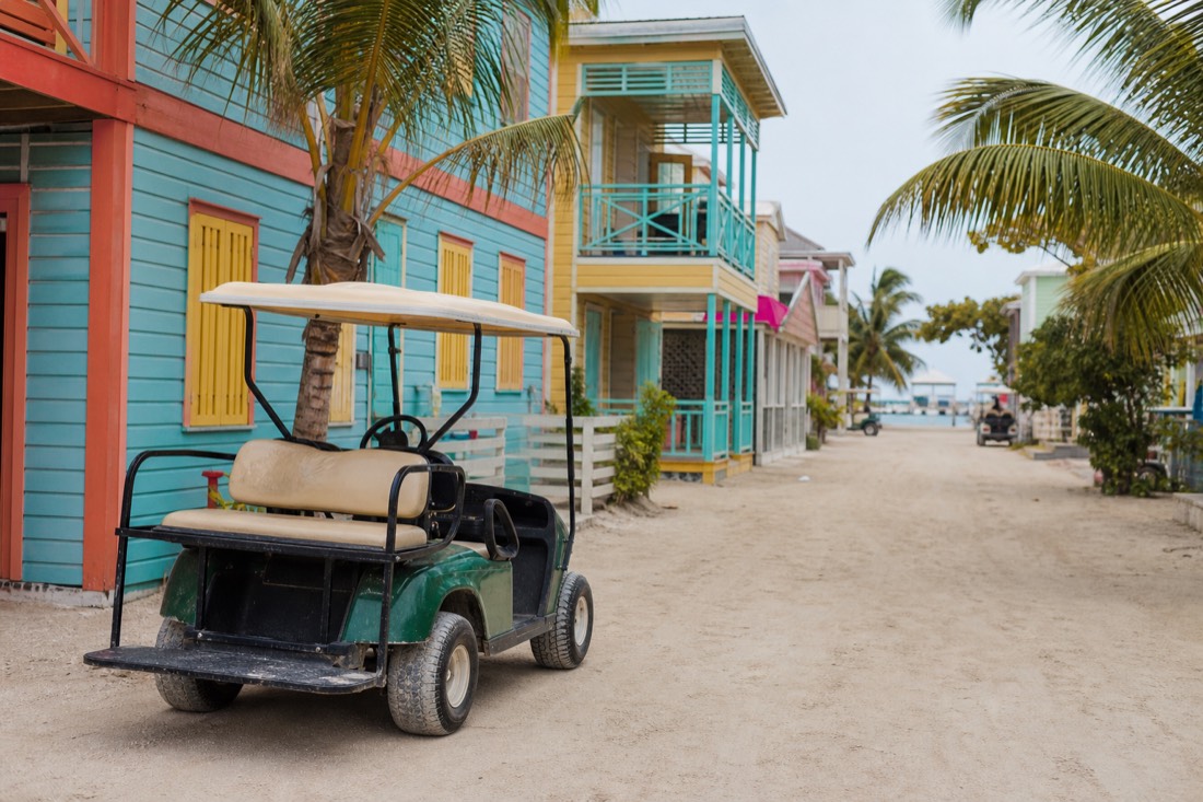 The San Pedro waterfront on Ambergris Caye